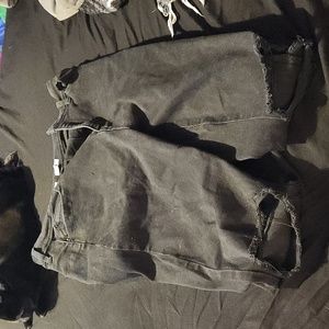 Highrise ripped jeans